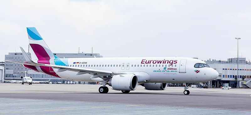 Fünf weitere Maschinen des Typs A320 Neo werden die Eurowings-Flotte im Sommer ergänzen