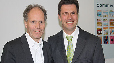 TUI-Manager Michael Knapp (links) und Andreas Casdorff