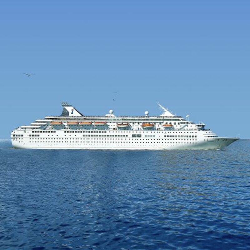 Derzeit fährt die künftige Louis Majesty noch für Norwegian Cruise Line. Fotomontage: Louis Cruise Lines