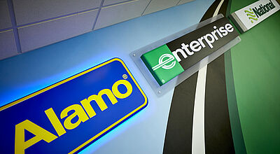 Die drei Marken der Enterprise-Gruppe: Alamo, Enterprise und National. Foto: Enterprise Holdings