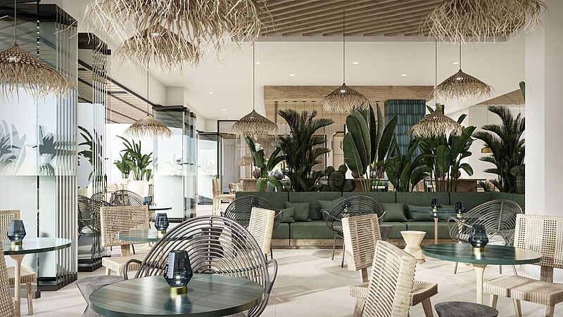 Blick in die Lobby vom Labranda Costa Mogan auf Gran Canaria