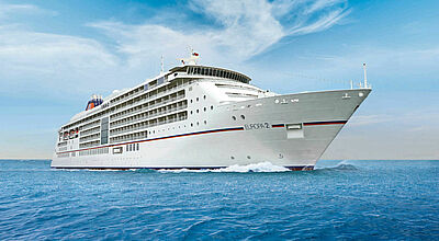 Die neuen Tarife gelten für alle Schiffe von Hapag-Lloyd Cruises, im Bild die Europa 2. Foto: Hapag-Lloyd Cruises