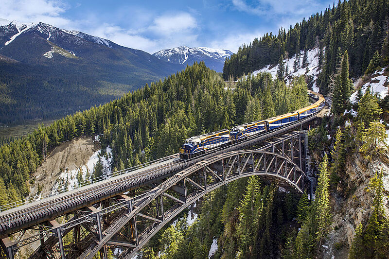 Ein Klassiker im Lernidee-Programm: der Rocky Mountaineer in Nordamerika. Foto: Rocky Mountaineer