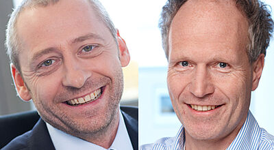 Gegenseitiges Vertrauen: Boris Raoul, Chef von Unister Travel (links) und TUI-Vertriebsdirektor Michael Knapp
