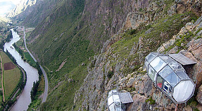 Nichts für Urlauber mit Höhenangst: die Skylodge Adventure Suites