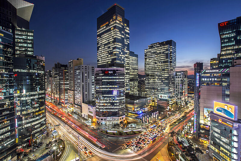 Trend-Viertel: der Stadtteil Gangnam in Seoul