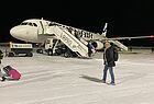 Selbst der Airport zeigte sich verschneit: Von Frankfurt, Düsseldorf, Berlin und Hamburg ging es mit Finnair über Helsinki nach Kittilä. Perfekte Flugverbindungen für eine erfolgreiche Gruppenreise