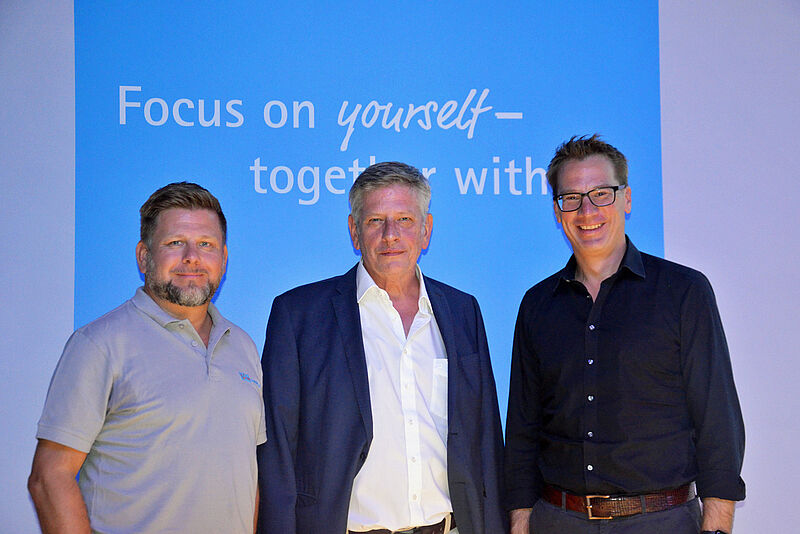 Die drei TUI-Travel-Star-Geschäftsführer (von links): Klaus Wilmsmeier, Oliver Grimsehl und Lars Helmreich. Foto: ras