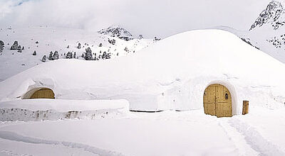 Urig: Das Iglu Village Kühtai in Tirol bietet zwölf Iglu-Suiten