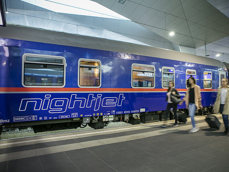 Ab Dezember 2021 sind in Europa mehr Nightjets unterwegs. Foto: ÖBB