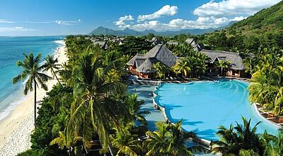 Das Dinarobin Beachcomber Resort in Le Morne auf Mauritius