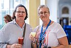 Stefanie Spiering (links) vom Dertour Reisebüro Freiburg und Cornelia Knecht von der Reisemanufaktur Molnar in Rüsselsheim im fünften und letzten Hotel, das besichtigt wurde, dem Iberostar Waves Averroe in Hammamet
