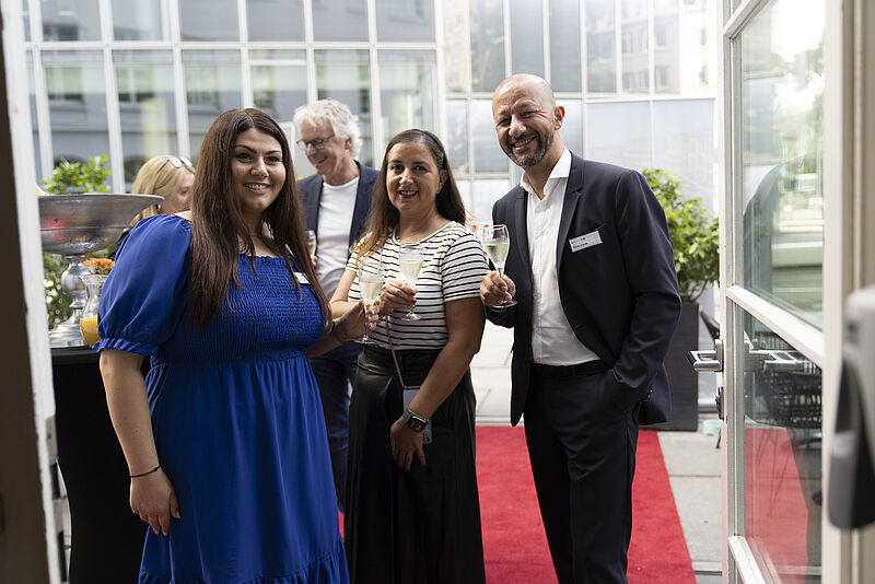 Sinan Kasap (rechts) während eines Events von Coral Travel/Ferien Touristik und dem Cullinan Hotel Belek Anfang dieser Woche in Düsseldorf