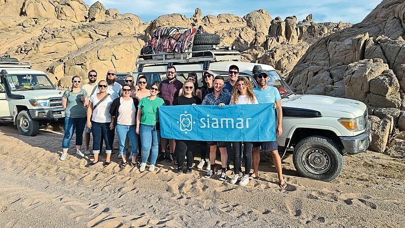 Vier Tage lang entdeckte das Team von Siamar Reisen El Gouna und  Makadi Bay. Auch ein Ausflug in die Wüste stand auf dem Programm