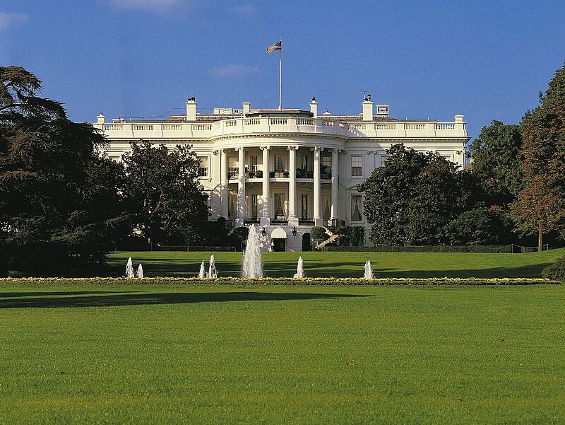 Das Weiße Haus in Washington schiebt Einreisen aus der EU weiterhin einen Riegel vor. Foto: FTI