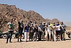 Viel Spaß in der Wüste: die Gruppe MUC während der Quad-Tour