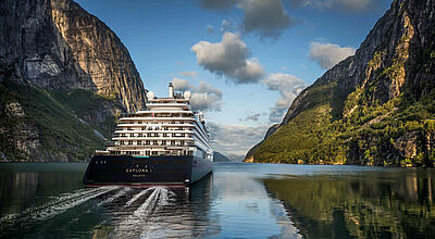 Die erste Kreuzfahrt der Explora I wird unter anderem nach Norwegen führen