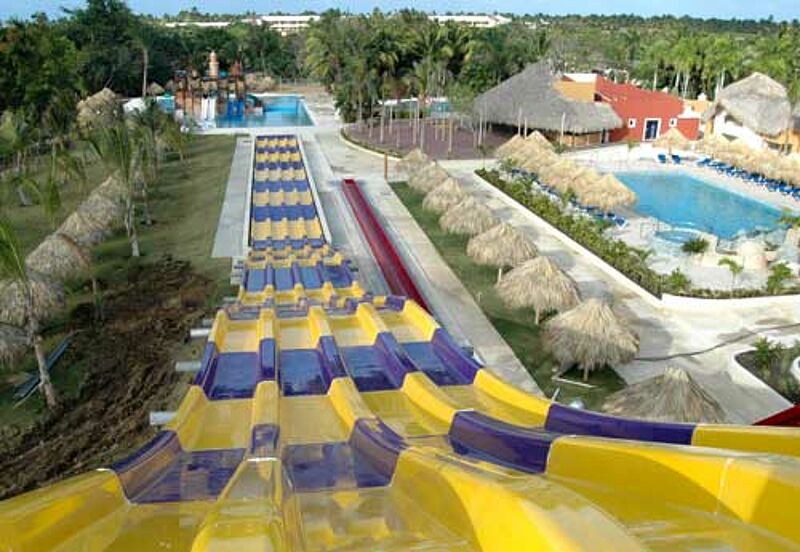 In der Dominikanischen Republik können Urlauber nun auch im Sirenis Aqua Games rutschen