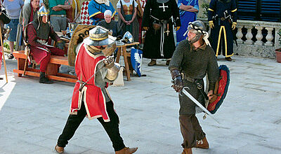 Zuschlagen erlaubt: Ritterspiele in Mdina.