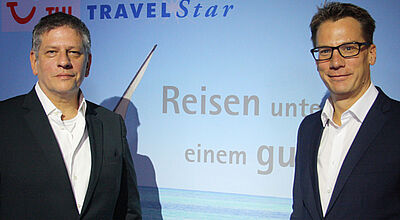 Sie führen Regie bei TUI Travel Star: Oliver Grimsehl (links) und Lars Helmreich