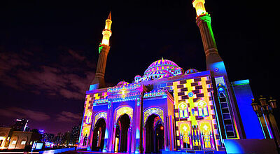 Sharjah kann auch mit Events wie dem Festival der Lichter punkten