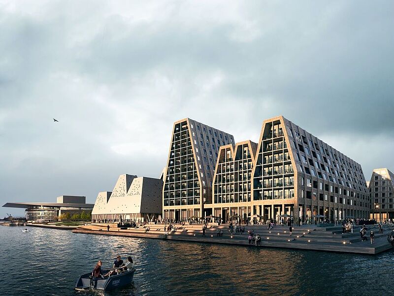 Das 25hours Hotel Paper Island bietet 128 Zimmer und eine Rooftop-Bar im achten Stock: Foto: Dimension Design/25hours Das 25hours Hotel Paper Island bietet 128 Zimmer und eine Rooftop-Bar im achten Stock: Foto: Dimension Design/25hours