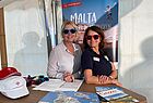 Partner des Events: Margit Strohm (Air Malta, links) und Michaela Hempel (Malta Tourism)