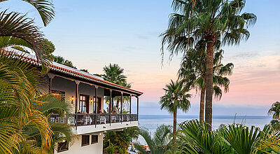 Blick auf den Ozean: Restaurant im Jardin Tecina