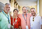 Von links: Andreas Burkhardt von der Reisebörse Burkhardt, Angela Distler von Iberostar, Dennis Krausgrill von der Reiseagentur Krausgrill und Carlos Dolz von Iberostar