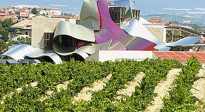 Ungewöhnliches Hotel: Das Marques de Riscal in Elciego südlich von Bilbao gehört zur Luxury Collection von Starwood Ungewöhnliches Hotel: Das Marques de Riscal in Elciego südlich von Bilbao gehört zur Luxury Collection von Starwood