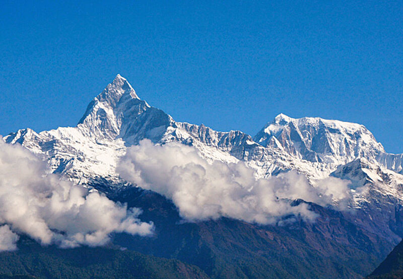 Heiliger Berg: Die Wanderung zum Annapurna führt auch am Machapuchare vorbei.