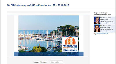 Noch bis 9. September können sich Interessierte online zur DRV-Jahrestagung anmelden