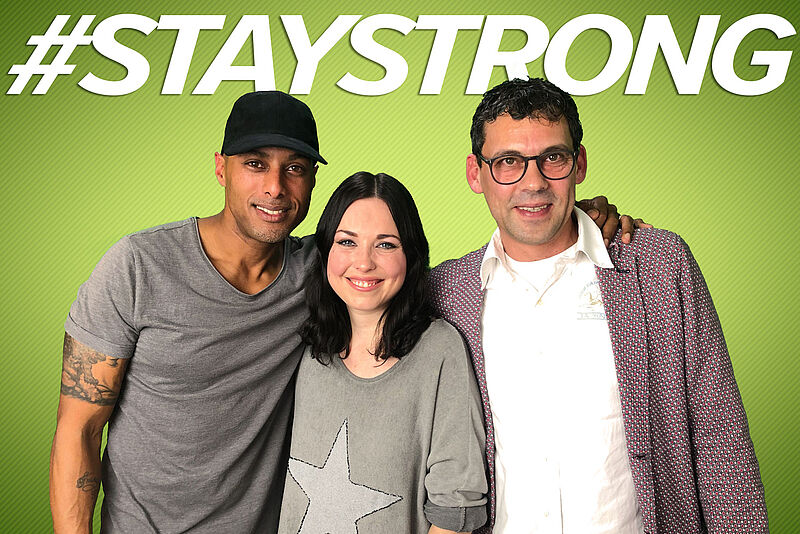Das Stay-Strong-Team (von links): Jay Delano, Angela Rita und Thomas Beigott. Foto: Rene Krüger