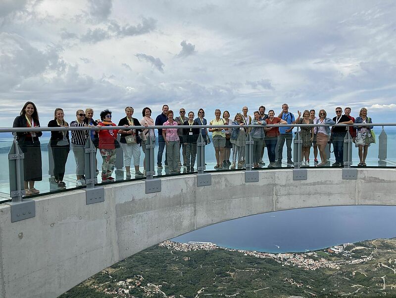 Auf dem Programm stand auch ein Besuch des neuen Skywalks im Biokovo-Naturpark