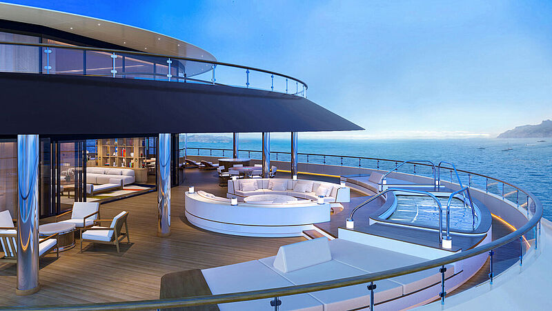 So sollen die Loft-Suiten an Bord der Four Seasons I aussehen