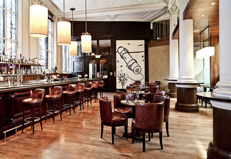 Die Bar des Threadneedles befindet sich in der ehemaligen Schalterhalle der Londoner City Bank