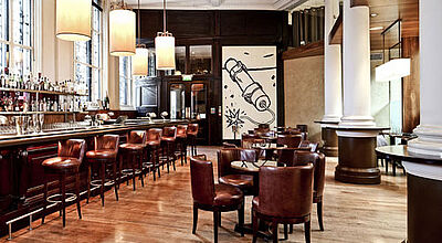 Die Bar des Threadneedles befindet sich in der ehemaligen Schalterhalle der Londoner City Bank