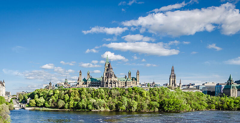 Parliament Hill in Ottawa: Kanadas Hauptstadt wird neues Lufthansa-Ziel ab Frankfurt