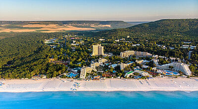 Albena in Bulgarien: Wer All-inclusive-Urlaub liebt, findet hier zahlreiche Angebote, die auch über deutsche Veranstalter buchbar sind. Foto: Albena