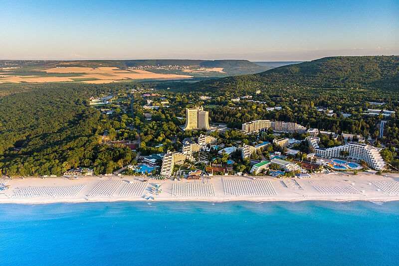 Albena in Bulgarien: Wer All-inclusive-Urlaub liebt, findet hier zahlreiche Angebote, die auch über deutsche Veranstalter buchbar sind. Foto: Albena