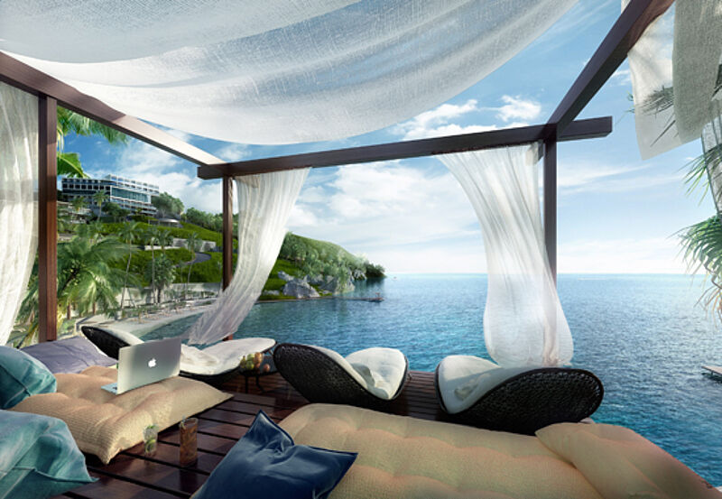 Das Lux Bodrum liegt auf einer Landzunge an der Ägäis