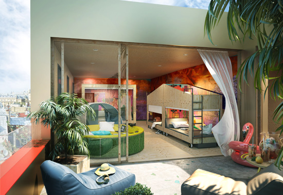 So könnte ein „Together“-Zimmer aussehen. Das Bad liegt nebenan und wird gemeinsam mit anderen Gästen genutzt. So könnte ein „Together“-Zimmer aussehen. Das Bad liegt nebenan und wird gemeinsam mit anderen Gästen genutzt.