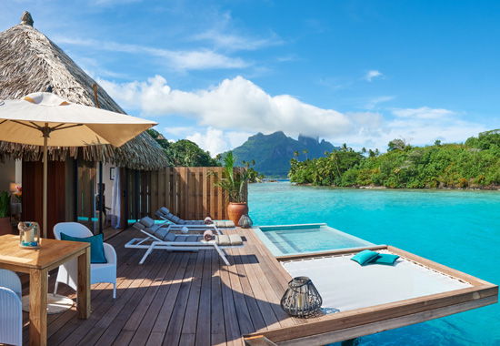 Das Conrad Bora Bora Nui bietet 86 Overwater-Bungalows Das Conrad Bora Bora Nui bietet 86 Overwater-Bungalows