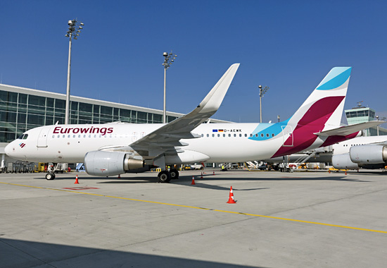 Eurowings-Jet in München: Die Billig-Airline drückt beim Ausbau der Inlandsstrecken aufs Gas
