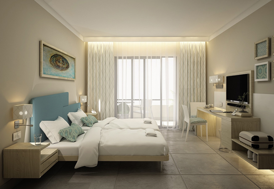 Blick in ein Zimmer des renovierten Labranda Riviera Premium Resort & Spa