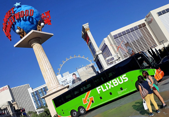 Flixbus in Las Vegas: Der deutsche Fernbus-Marktführer will nun auch die USA erobern