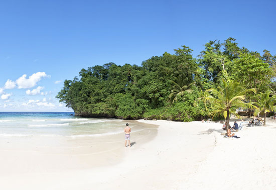 Die Bucht Frenchmen‘s Cove ist einer der bekanntesten Strände Jamaikas
