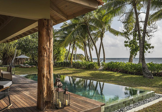 Das Four Seasons Resort Seychelles at Desroches Island ist das einzige Domizil auf der gleichnamigen Seychelleninsel