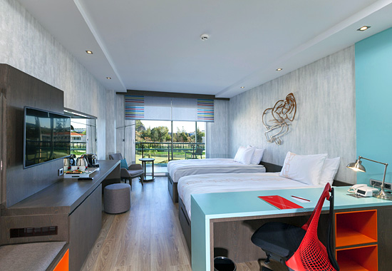 Blick in das weltweit erste Vib-Hotel in Antalya