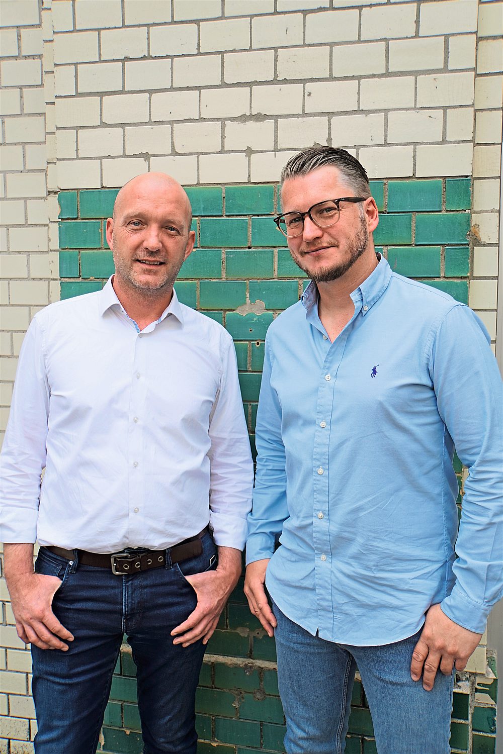 Sie sind die Geschäftsführer von Technoly, der Software-Schmiede von Aerticket: Stephan Ebert und Alexander Staerck. Foto: ah